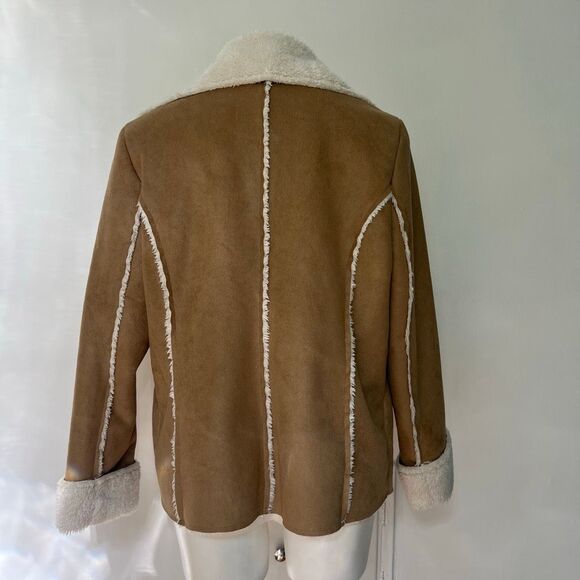 Natalie & Me faux suede and shearling jacket - Picture 4 of 7